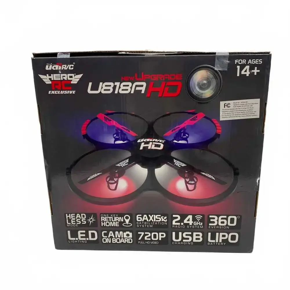 Udi RC & Hero Black-Red Build‑Your‑Own Drone | OS Boys